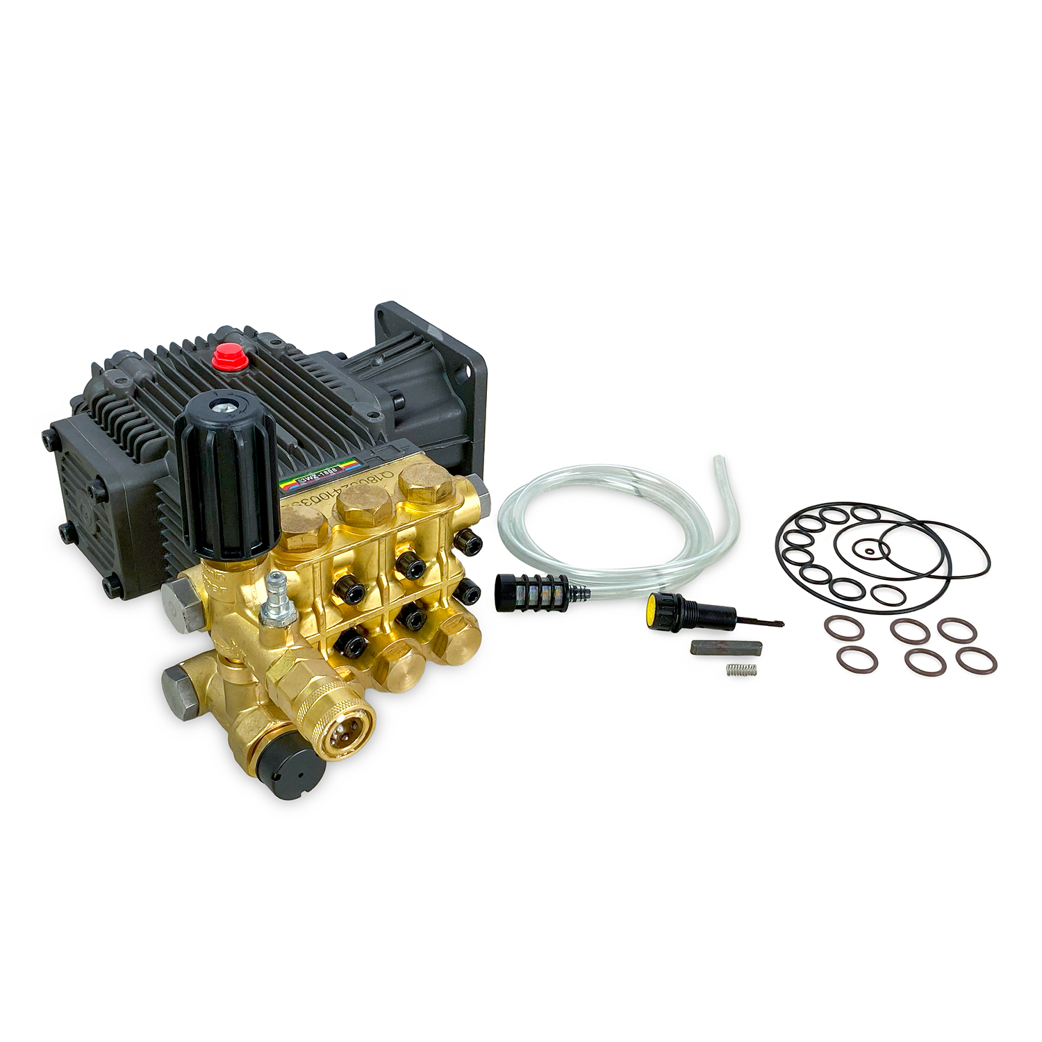 CABEZOTE HIDROLAVADORA 3600G EQ64 (1) Cabezote para Hidrolavadora 3600 PSI Diésel o Gasolina 1” | EQ64 - Imagen 1